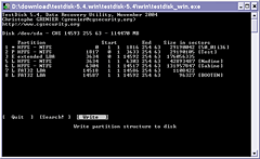 U�ivatelsk� rozhran� kvalitn�ho programu TestDisk