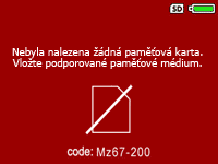 Pamov karta nebyla nalezena - fotoapart, videokamera nebo telefon ji nevid