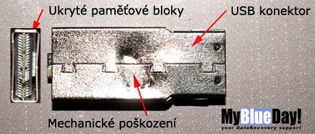 Robustn proveden USB konektoru flash disku