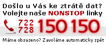 Ztratili jste data? Volejte linky NONSTOP podpory!